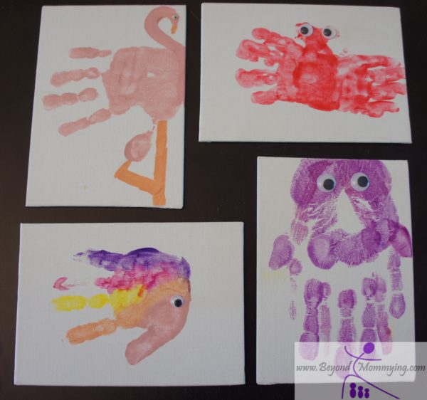 Handprint and Footprint Crafts - Beyond Mommying