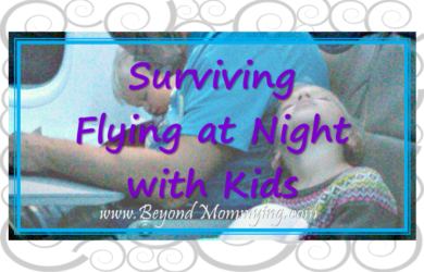 Tips and tricks for surviving flights when traveling at night with kids, babies and toddlers or on early morning flights.