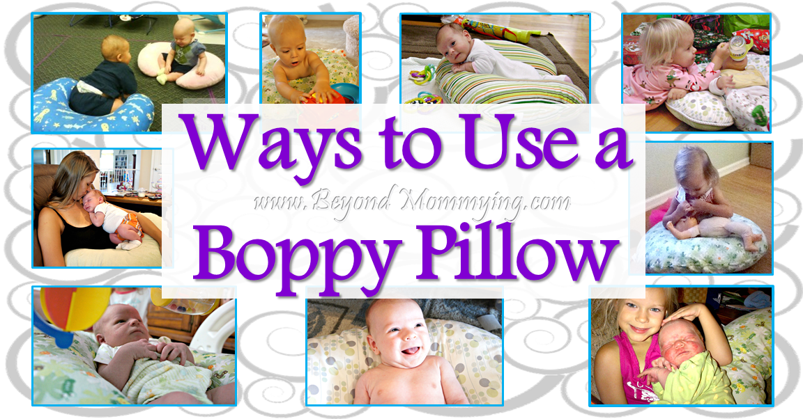 different ways to use a boppy pillow