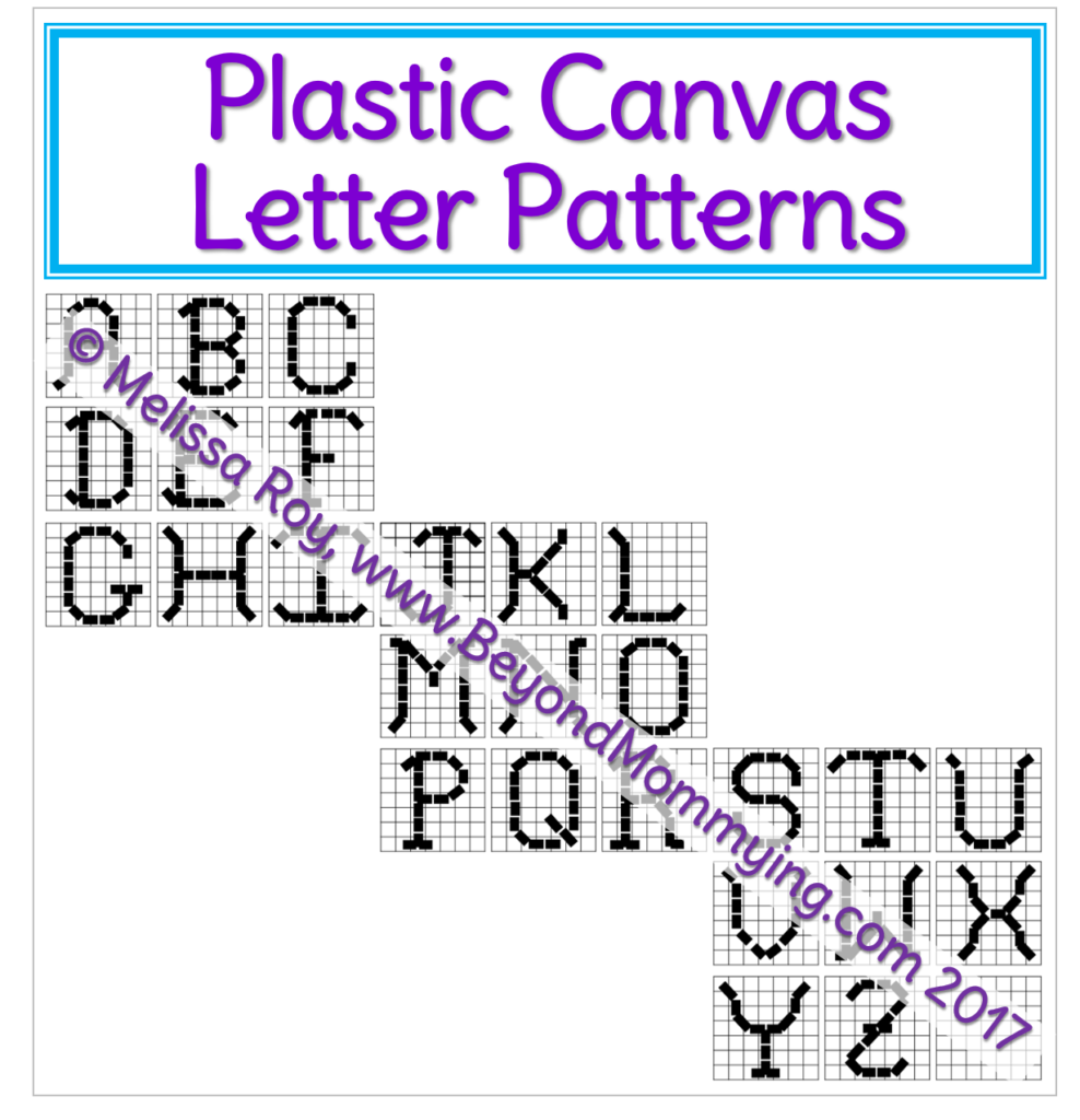 Ways to Use Plastic Canvas and Printable Plastic Canvas Letter Patterns