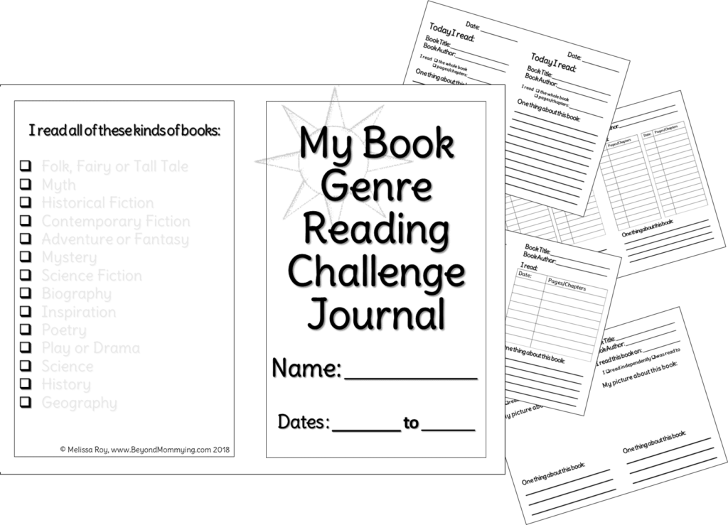 Book Genre Reading Challenge - Beyond Mommying