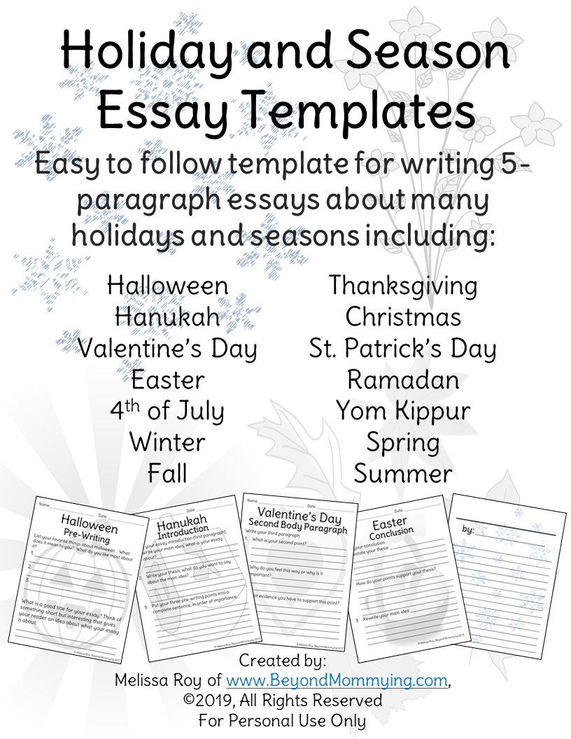create your own holiday essay